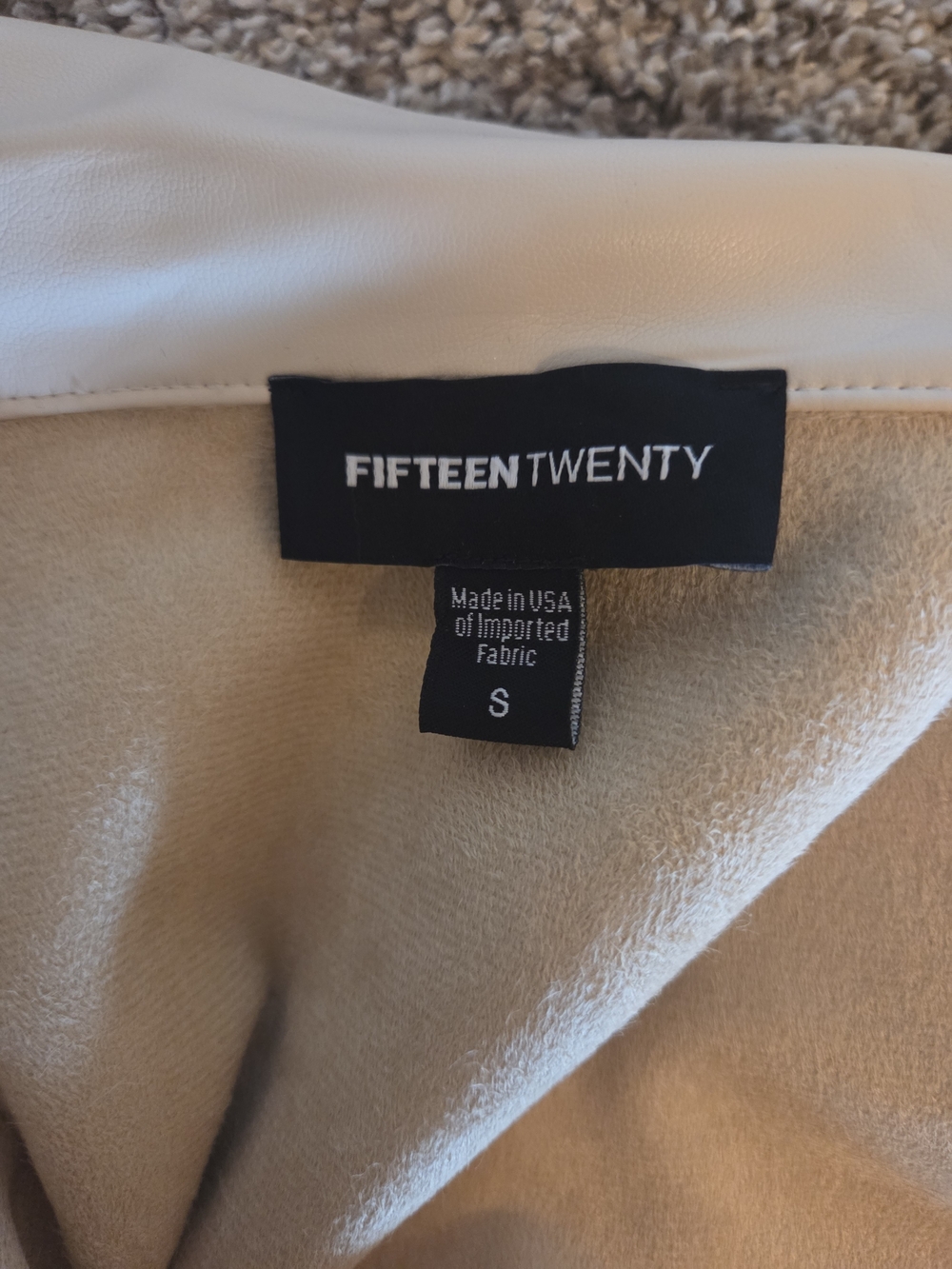 FIFTEEN TWENTY Women's Cream Jacket - Small